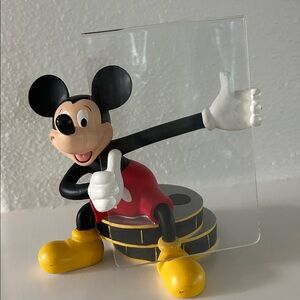 Mickey Mouse Figurine Photo or Sign Holder